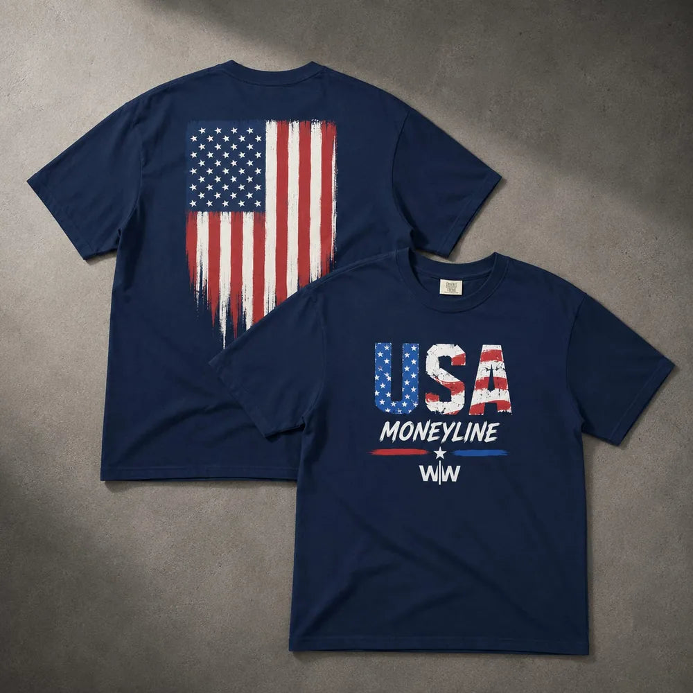 USA Flag Tee - Navy