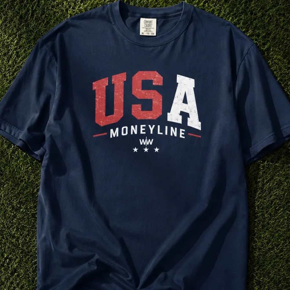 USA Moneyline Tee - Navy